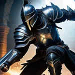 나이트크로우 공격 속도 증가법 - **Swift Blade Master in Ancient Ruins**: A male Swordsman from Night Crows, wearing intricate, dark ...