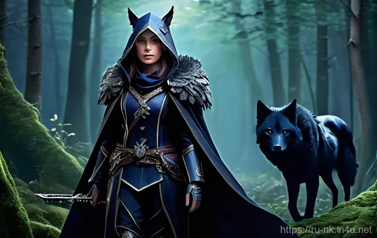 나이트크로우 공격 속도 증가법 - **Swift Blade Master in Ancient Ruins**: A male Swordsman from Night Crows, wearing intricate, dark ...